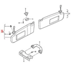 Vw Beetle Bettle Sun Visor With Mirror And Cover Black 5C5857551BR3H8 No Duty New. Price: $204.74.