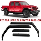 Rain Guards Vent Visors Shade For 2020-2026 Jeep Gladiator New. Price: $62.99.