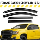 Rain Guards Vent Visors Shade For 2015-2022 Gmc Canyon Crew Cab New. Price: $47.24.