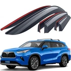 Vent Visors 2020-2025 Toyota Highlander Plate Frames 6 Pc Window Deflectors New. Price: $89.95.