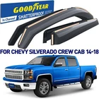 Side Window Deflectors Rain Guards For 2014-2018 Chevy Silverado Crew Cab New. Price: $98.99.