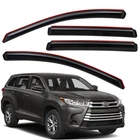 In-channel Vent Shade Window Visors Sun Rain Guards For 14-19 Toyota Highlander New. Price: $42.99.