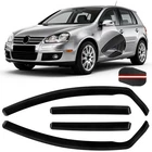 4PCS Channel Rain Guards For 2004-2009 Golf MK5 Hatchback, Smoke Tinted New. Price: $83.06.