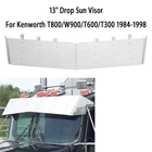13" Drop Sun Visor For Kenworth T800/W900/T300 84-98 Windshield Stainless Steel New. Price: $172.62.