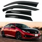 For 16-21 Honda Civic Sedan Wavy Mugen Smoke Tinted Window Visor Rain Guard Vent New. Price: $25.89.