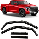 Sun Rain Visors Wind Guards For 2022-2026 Toyota Tundra Double Cab New. Price: $59.99.