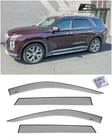 Eos Visors For 20-UP Hyundai Palisade Jdm Tape-on Side Window Vent Rain Guards New. Price: $19.99.