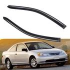 Tape-on Smoke Window Visor Rain Guard For 2001-2005 Honda Civic Coupe (2-DOORS) New. Price: $39.99.