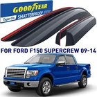 Rain Guards Vent Visors Shade Trucks 2009-2014 Ford F-150 Supercrew New. Price: $104.99.