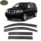 Fits 04-16 Nissan Armada Window Visors Rain Sun Guard Vent Pieces Set New. Price: $28.79.