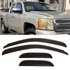 In-channel Window Visors Sun Rain Guards Fit Chevy Silverado Extended Cab 07-13 New. Price: $31.99.