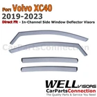 Wellvisors In-channel Window Deflectors 4PCS For 2019-2024 Volvo XC40 New. Price: $94.99.