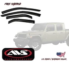 2020-2025 Jeep Gladiator Jt Avs Window Vent Visors Rain Dust Guard Deflector 4PC New. Price: $112.78.