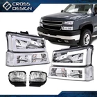 Fits 03-07 Chevy Silverado Avalanche Led Drl Bumper Headlights & Fog Pair New. Price: $108.75.