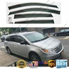 For Honda Odyssey 2011-2017 Chrome Trim Window Rain Vent Visors Shade Deflectors New. Price: $39.99.