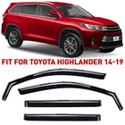 Rain Guards Vent Visors Shade For 2014-2019 Toyota Highlander New. Price: $62.99.