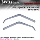 Wellvisors For Toyota Hiace 3RD Gen 1982-1990 Window In-channel Deflector New. Price: $74.99.