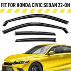 Rain Guards Vent Visors Shade For 2022-2026 Honda Civic Sedan New. Price: $61.94.