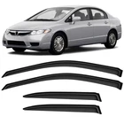 Sun/rain Guard Outside Mount Tape-on Window Visors For 02-05 Honda Civic Sedan New. Price: $27.99.