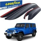 Sun Rain Visors Wind Guards For 2007-2018 Jeep Wrangler Jk Shatterproof New. Price: $99.99.
