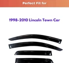 Kpy Rain Guards Window Visors For 1998-2010 Lincoln Town Car 4 Pcs (out-channel) New. Price: $18.70.