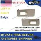 04-24 Nissan Titan Pair Beige Side Sun Visor W/ Light 96401-EZ70B New. Price: $169.98.