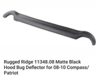 Rugged Ridge 11348.08 Matte Black Hood Bug Deflector For 08-10 Compass/patriot New. Price: $75.00.