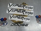 1992-2002 Dodge Viper RT/10 Hood & Bumper Emblem Set 4 Pc All Color Oe New Rare. Price: $250.00.