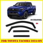 For Toyota Tacoma 2024-2025 Channel Window Visors Deflectors Rain Guards New. Price: $79.99.