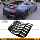 24-25 Ford Mustang Ampp 2PC Gloss Black Rear Window Windshield Louver Cover New. Price: $164.99.