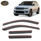 In-channel Window Visor Fit 22-25 Jeep Grand Cherokee Rain Guard Shade Deflector New. Price: $34.99.