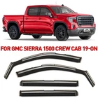 Rain Guards Vent Visors Shade For 2019-2026 Gmc Sierra 1500 Crew Cab New. Price: $62.99.