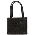 Chanel Black Lambskin Choco Bar Tote Shoulder Bag 145319 Pre-owned. Price: $1880.00.