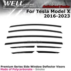 Wellvisors Premium Series For Tesla X 2016-2026 Window Smoke Tint Guards New. Price: $109.99.