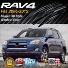 Fits 2006-2012 Toyota RAV4 3D Mugen Style Window Visors Guards Shade Deflectors New. Price: $38.99.