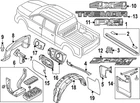 Genuine Ford Stone Deflector PC3Z-28292A22-AA New. Price: $40.76.