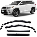 Toyota Highlander 2014 2019 Side Window Deflectors Rain Guards Black Visors New. Price: $92.79.