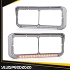 Fit For Kenworth T400 T600 T800 W900B W900L Chrome 4X6 Led Headlight Bezel Pair New. Price: $39.00.