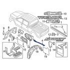Ford F-250 Super Duty 23-26 PC3Z28292A23AA Rear Left Stone Deflector New. Price: $74.40.