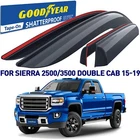 Side Window Deflectors Rain Guards For 2015-2019 Gmc Sierra Double Cab New. Price: $98.99.