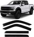 Tape-on Rain Guards Ford F-150 Supercrew 2015-2025, Black New. Price: $62.79.