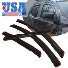 Us In-channel Window Visor Sun Vent Rain Guard For 2015-2022 Gmc Canyon Crew Cab New. Price: $32.46.