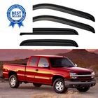Window Visors Rain Guards For 1999-2007 Silverado/sierra Ext Cab, Smoked New. Price: $60.15.