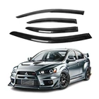 Fits 2008-2017 Mitsubishi Lancer Evo Side Window Visor Sun Rain Deflector Guard New. Price: $28.99.