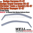 Wellvisors In-channel Window For Caravan Town & Country Voyager 2001-2007 New. Price: $74.99.