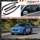 Fits Hyundai Tucson 2016-2021 In-channel Vent Window Visor Rain Guard Deflectors New. Price: $45.89.