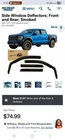 In-channel Rain Guards Vent Visors Shade 2009-2014 Ford F-150 Crew Cab Black New. Price: $75.00.