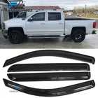 Fit 14-19 Chevy Silverado Gmc Sierra Crew Cab Window Visors Rain Deflector New. Price: $28.99.