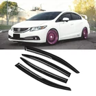 For 2012-2015 Honda Civic Sedan Jdm 3D Wavy Mugen Style Window Visor Rain Guards New. Price: $27.98.