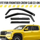 Rain Guards Vent Visors Shade For 2022-2026 Nissan Frontier Crew Cab New. Price: $61.94.